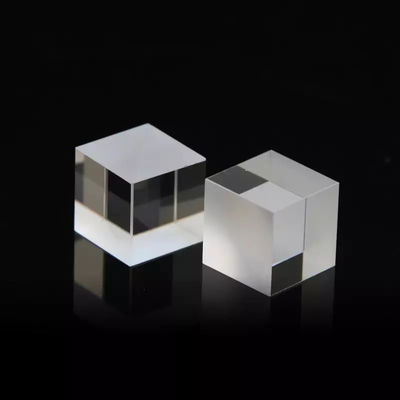 Büyük BK7 Optik Cam Mercek Kristal Küp Prizma Kızılötesi Fresnel Mercek
